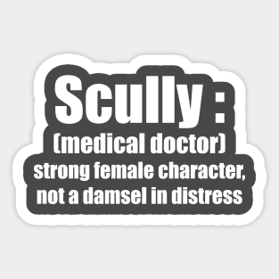 Scully, Strong Female Character Sticker